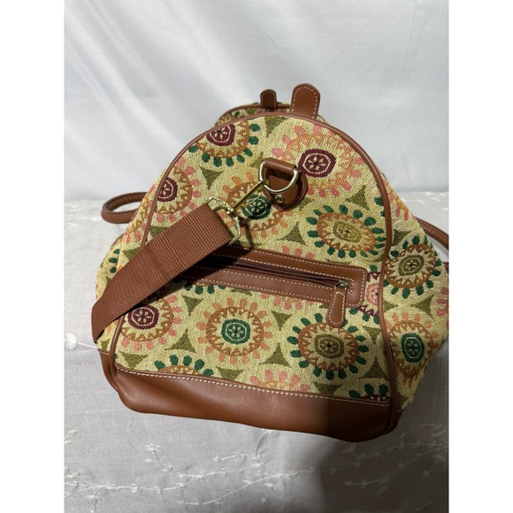 Adrienne Vittadini‎ Floral Tapestry Duffle Bag Travel Carry On - Picture 2 of 7